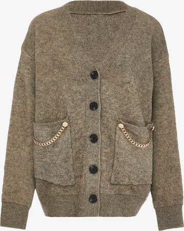 Cardigan caissa en beige : devant