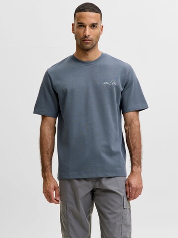 JACK & JONES Shirt 'Abstract' in Grey