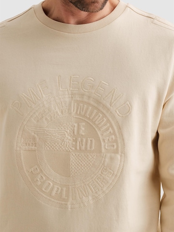 PME Legend Collegepaita 'PME LEGEND - Sweatshirt with embroidered artwork' värissä beige