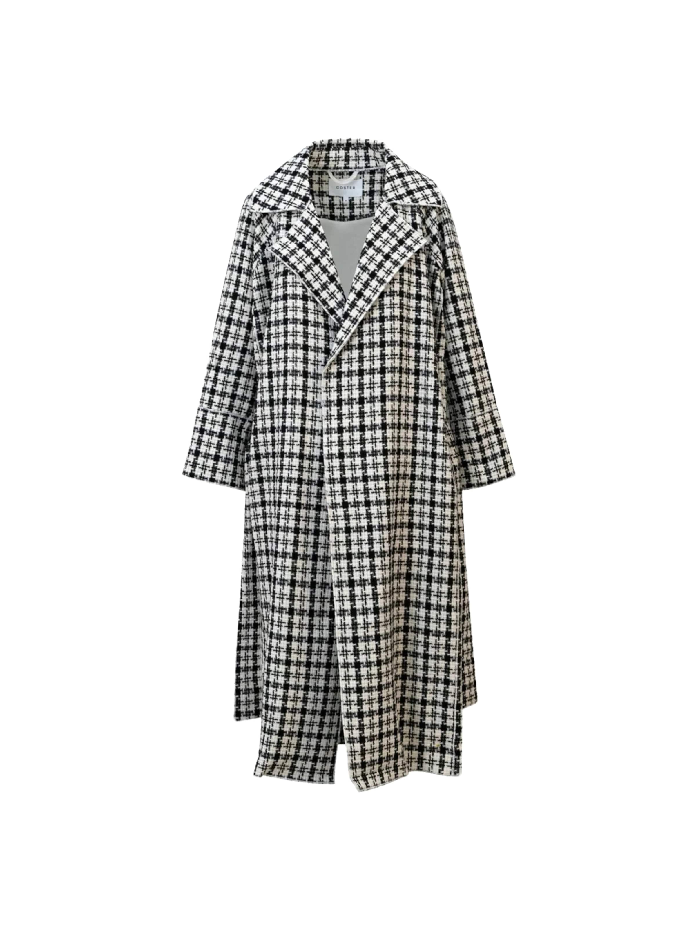 Coster Copenhagen Between-seasons coat ' Soft ' in White: front