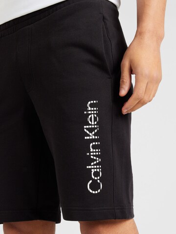 Calvin Klein regular Παντελόνι 'Degrade' σε μαύρο