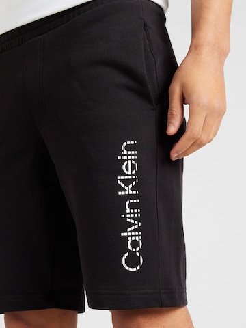 Calvin Kleinregular Hlače 'Degrade' - crna boja