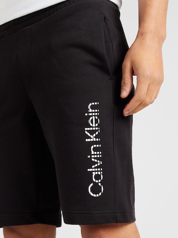 juoda Calvin Klein Standartinis Kelnės 'Degrade'