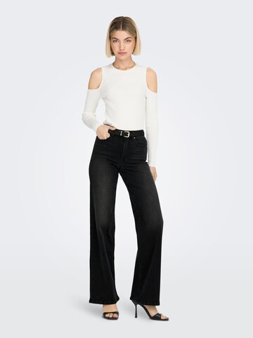 ONLY Wide leg Jeans 'ONLMadison Blush' in Black