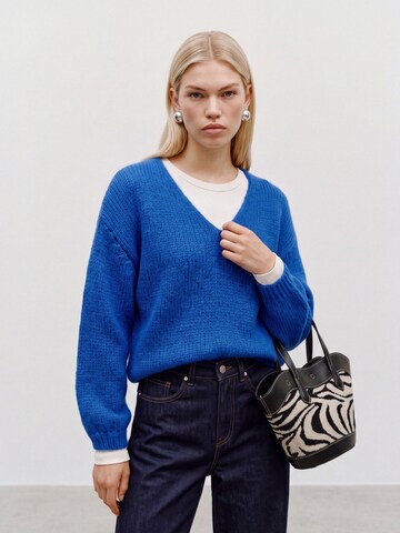 VERO MODA Sweater 'VMMAYBE' in Blue: front