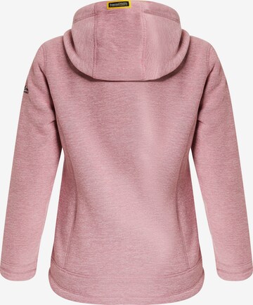 Schmuddelwedda Fleece jas in Roze