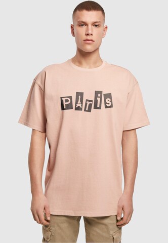 T-Shirt 'Paris' Merchcode en rose : devant