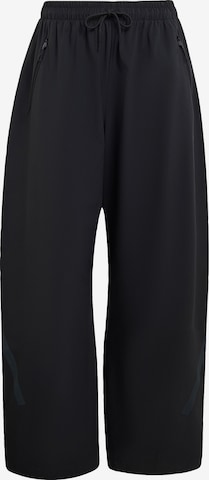 ADIDAS SPORTSWEARLoosefit Sportske hlače 'Z.N.E.' - crna boja: prednji dio
