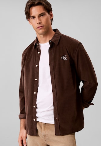 Calvin Klein Jeans regular Skjorte i brun: forside