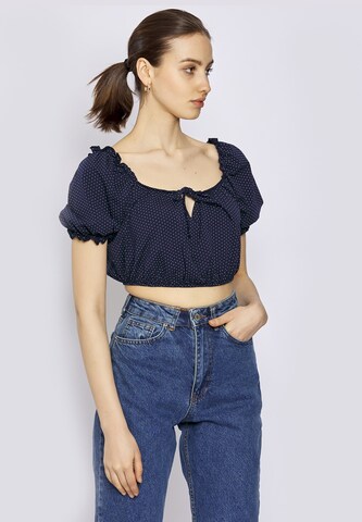 FRESHLIONS Top 'FREDERIKE' in Schwarz: Vorderseite