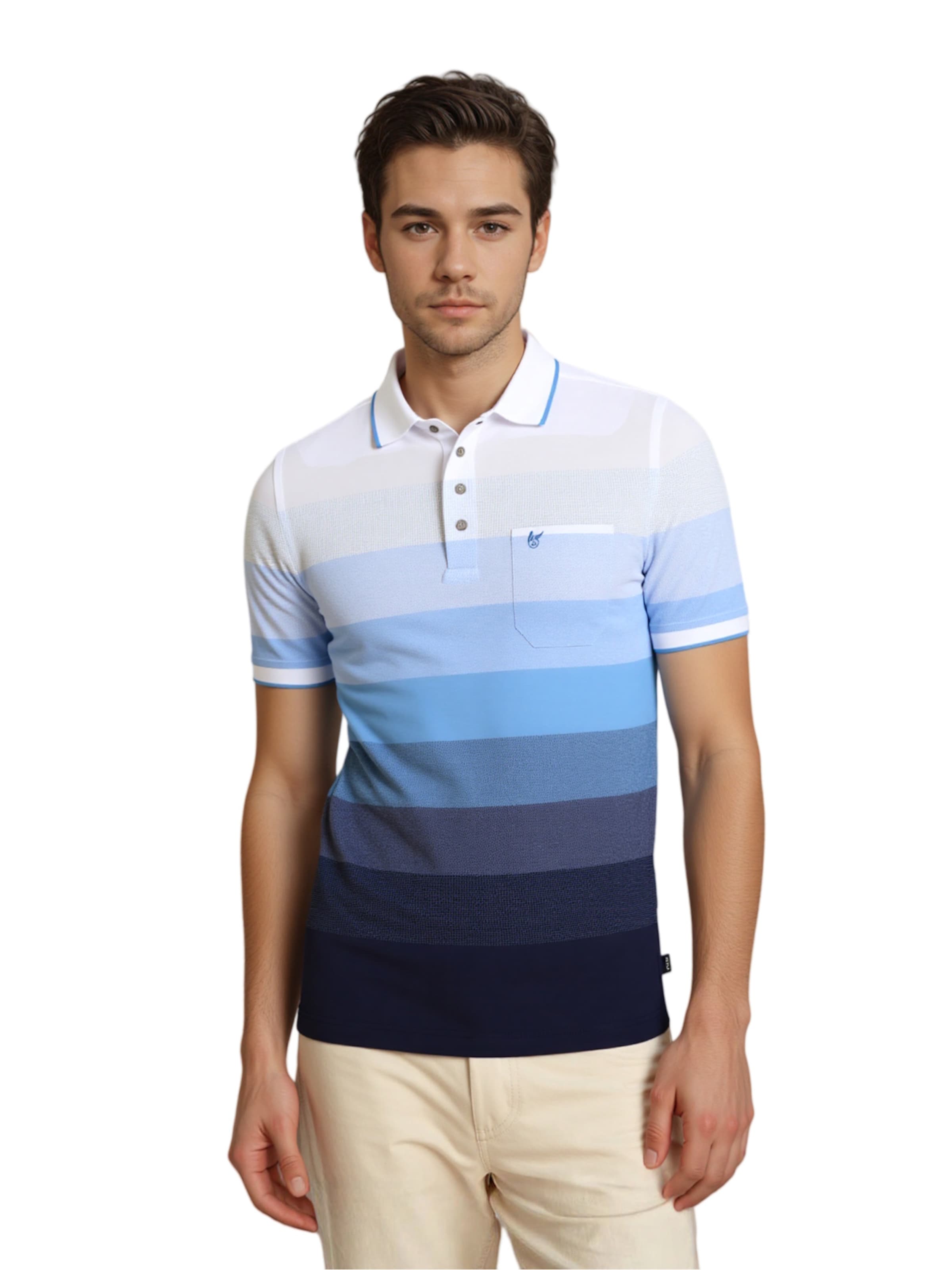 HAJO Poloshirt 'Stay Fresh' in Blau: Vorderseite