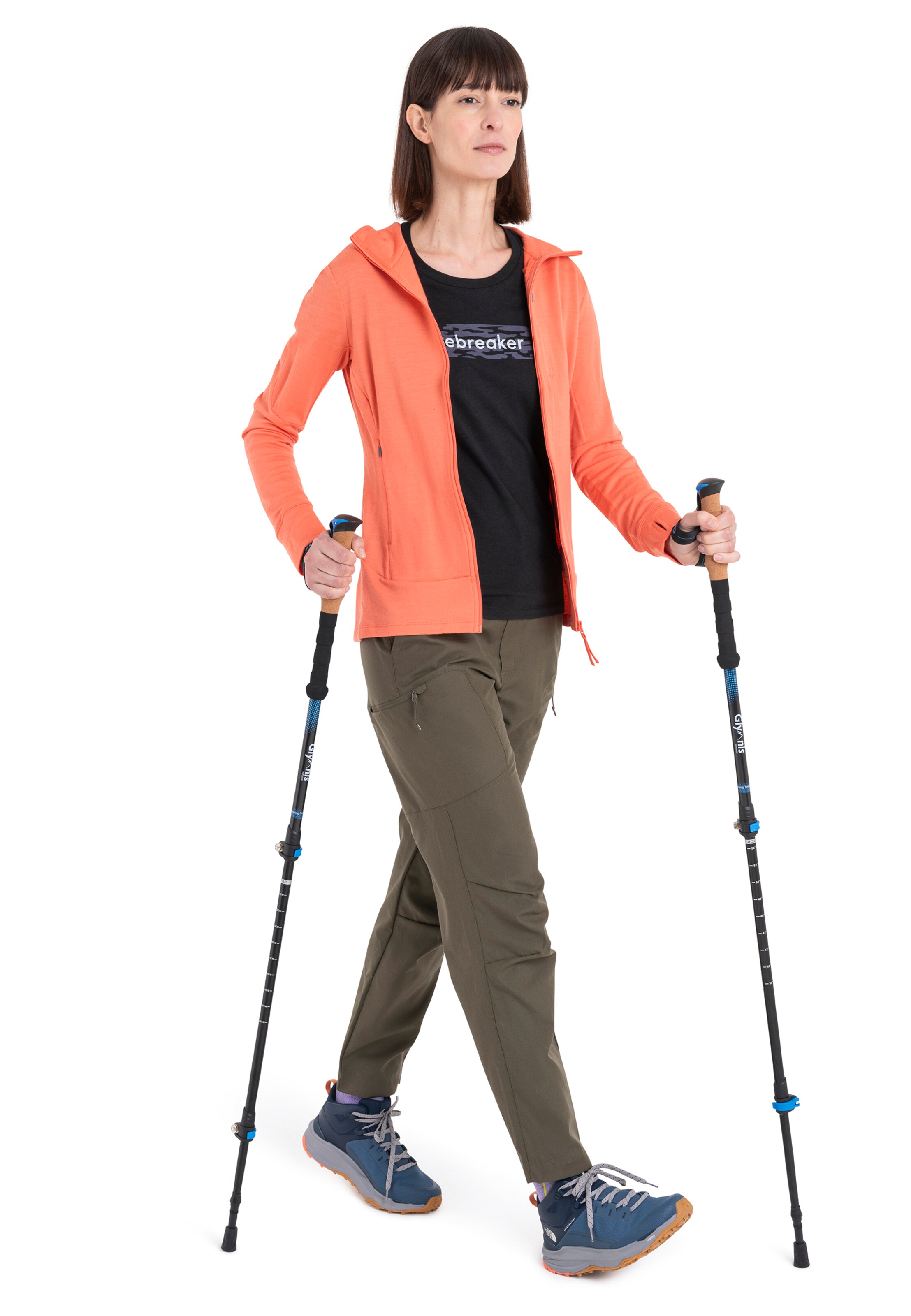 ICEBREAKER Funktionsshirt 'Central Classic Flow' in Blau