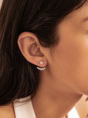 Hey Happiness Earrings 'Star Jacket' in Silver