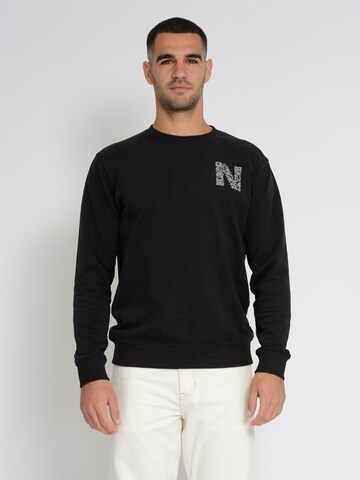 NASSAU Beach Club Sweatshirt ' NB231045 ' in Zwart: voorkant