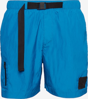 Calvin Klein Swimwear Board Shorts in Blue: front