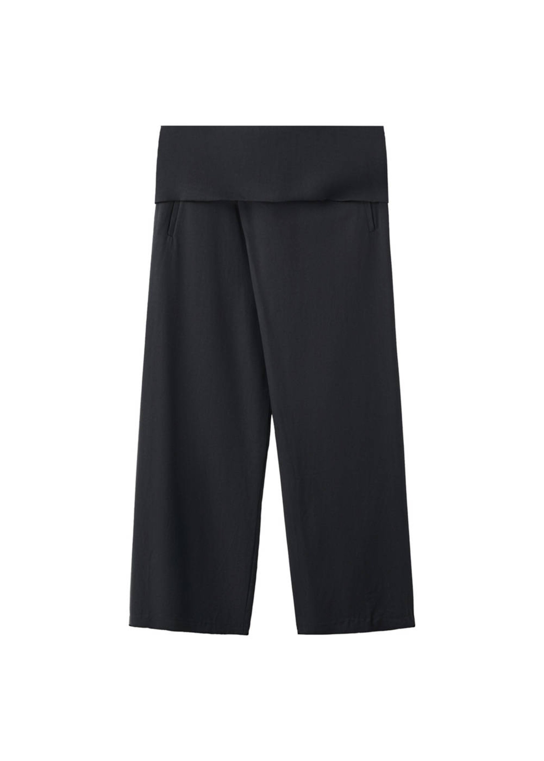 MANGO Regular Pants 'Ginny' in Grey: front