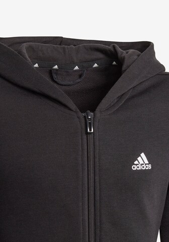 Bluză cu fermoar sport 'Essentials ' de la ADIDAS SPORTSWEAR pe negru