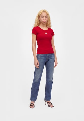 Calvin Klein Jeans Μπλουζάκι σε κόκκινο: μπροστά