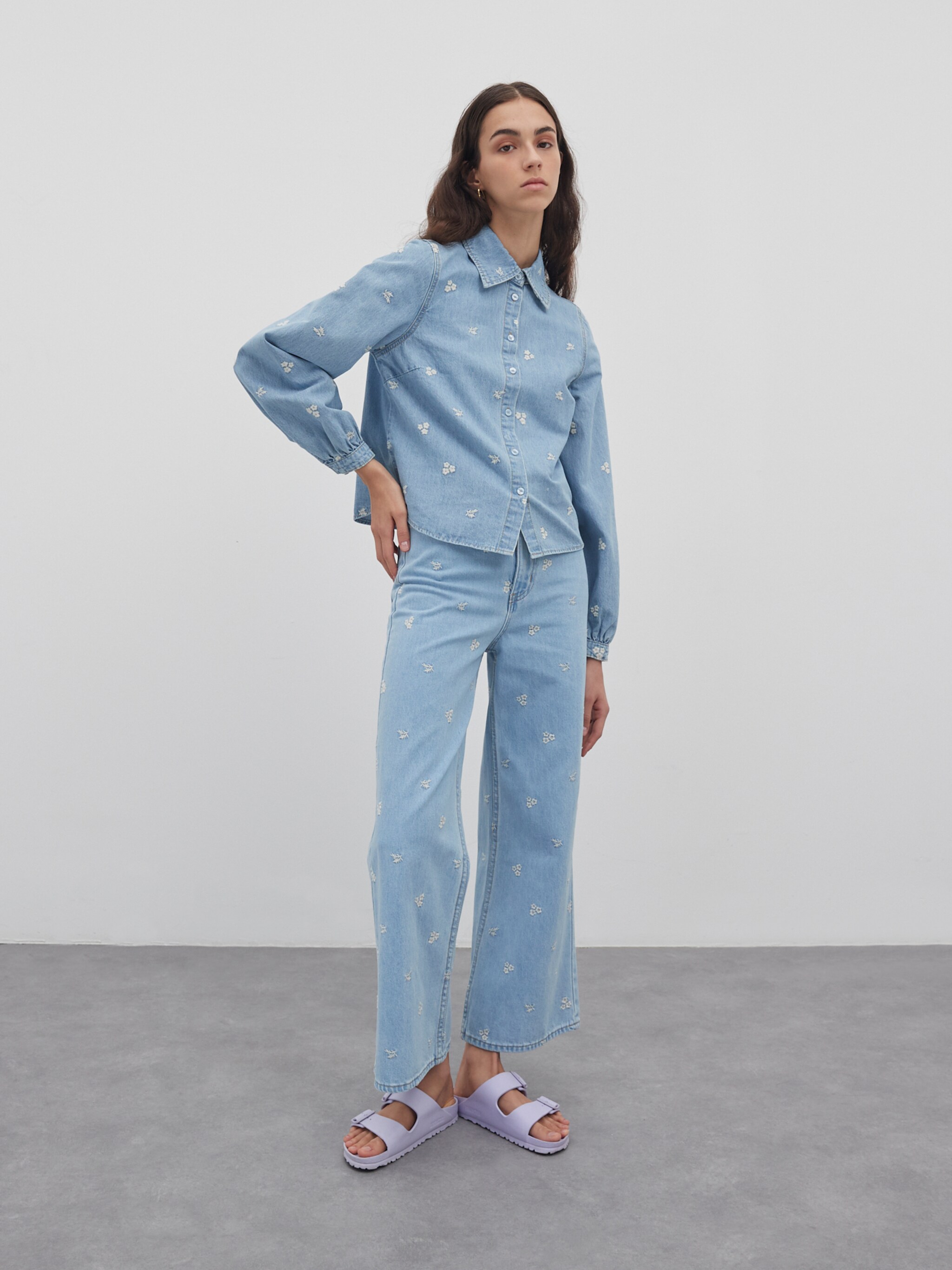 EDITED Producten Blouse 'Jolin' Blauw denim