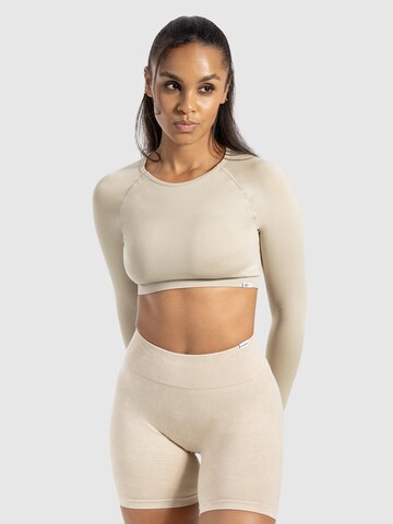 Smilodox Shirt 'Bethy' in Beige: voorkant