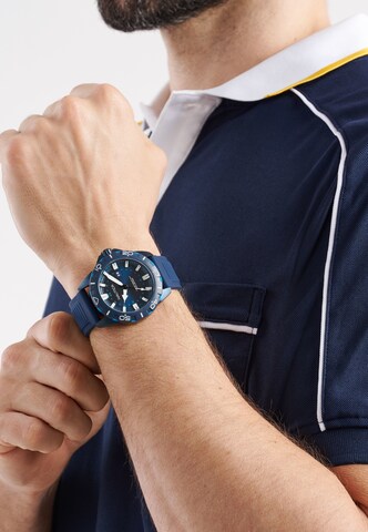 NAUTICA Analoog horloge in Blauw: voorkant