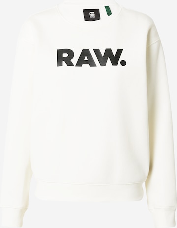 G-Star RAW Sweatshirt in White: front