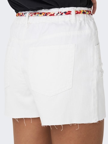 JDY Regular Shorts 'Zigga' in Weiß