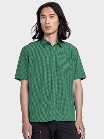 Coupe regular Chemise 'Dalfoss' Schöffel en vert : devant