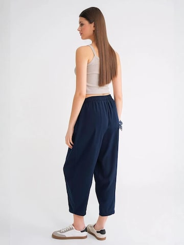 MixRay - Folgado Calças em azul