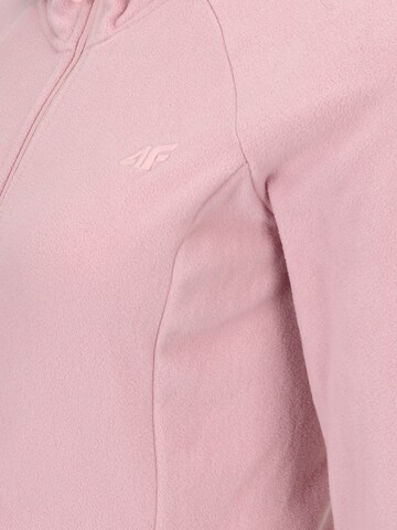 4F Funkčná flisová bunda - ružová