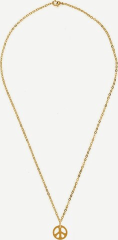 Gemshine Necklace 'PEACE FRIEDEN' in Gold: front