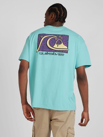 QUIKSILVER T-shirt 'TAKE US BACK' i blå: framsida