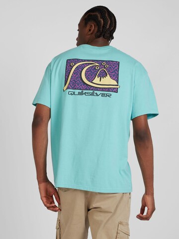 T-Shirt 'TAKE US BACK' QUIKSILVER en bleu : devant