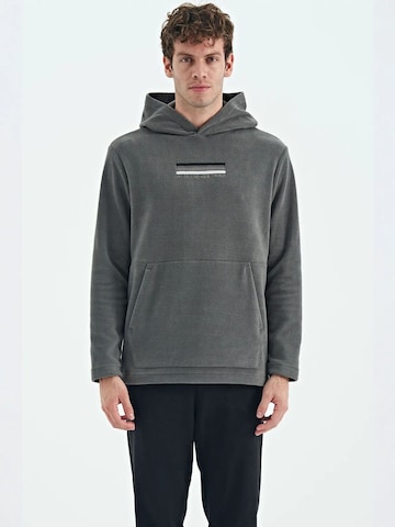 Tommy Life - Sweatshirt em cinzento: frente