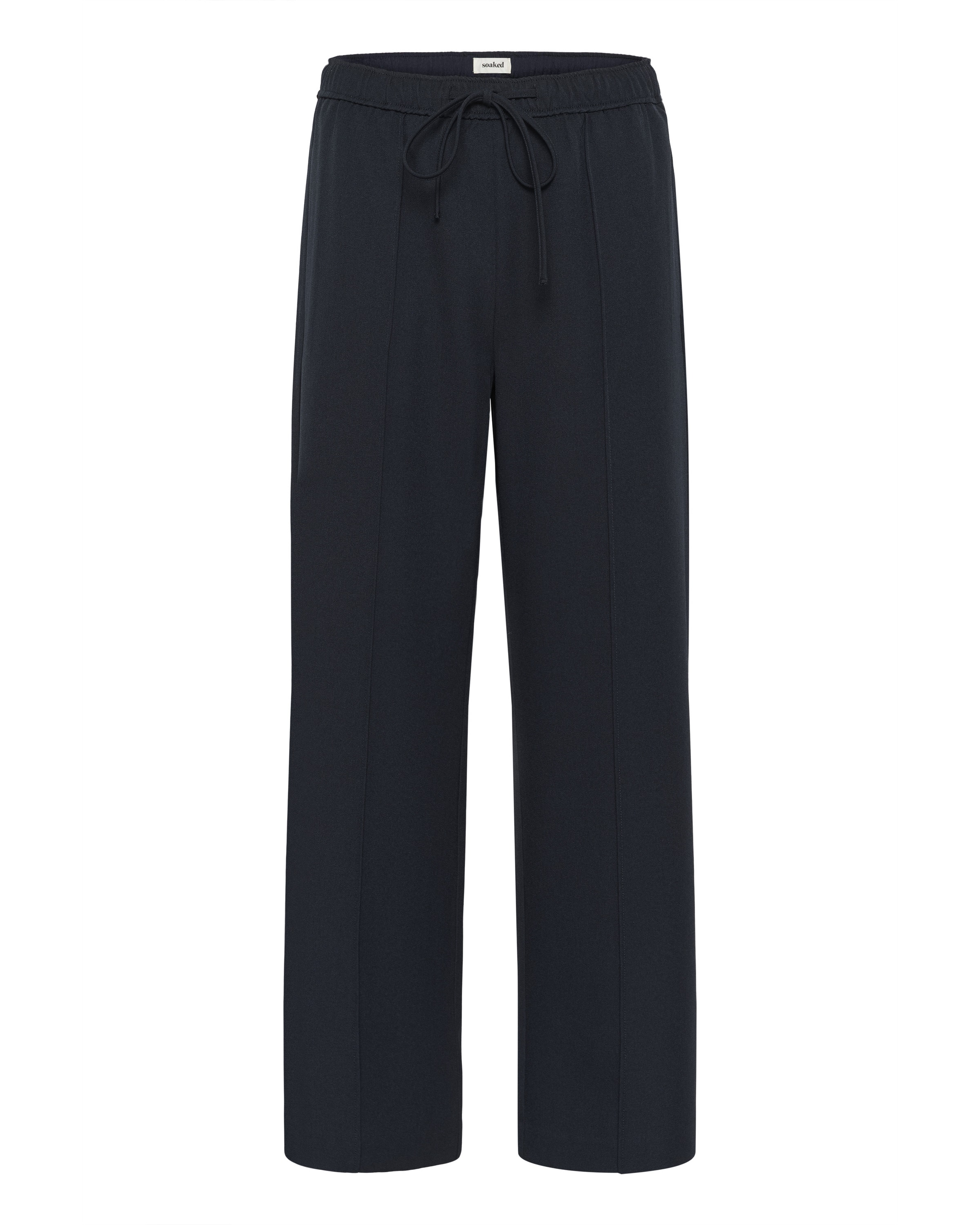 SOAKED IN LUXURY Bandplooibroek 'SLLilu Eureka' in 40 in de kleur Donkerblauw, Productweergave