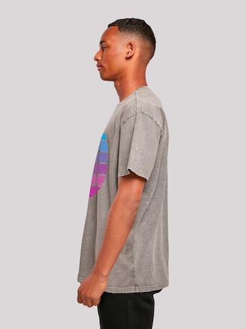 F4NT4STIC Shirt 'Alien Kopf' in Grey
