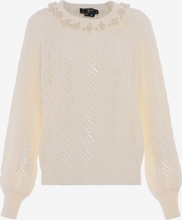 faina Sweater in White: front