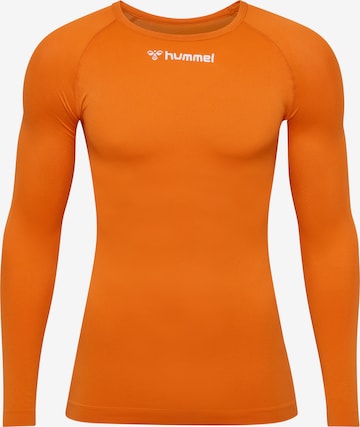 T-Shirt fonctionnel 'Comfort 2.0' Hummel en orange : devant