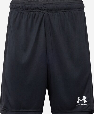 Pantaloni sport 'Challenger' UNDER ARMOUR pe negru / alb, Vizualizare produs