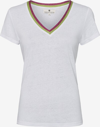 FREEMAN T. PORTER Shirt in grün / rot / weiß, Produktansicht