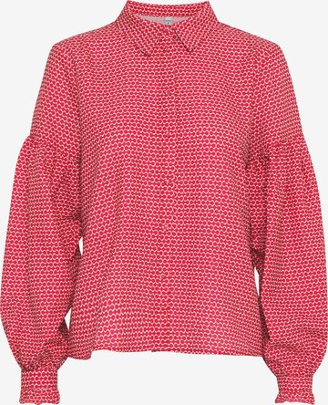 PULZ Jeans Blouse 'Savino' in Roze: voorkant