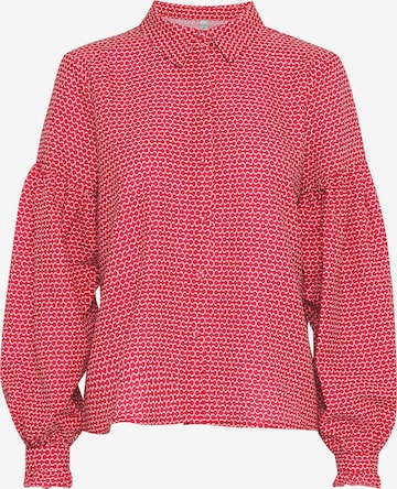 PULZ Jeans Blouse 'Savino' in Roze: voorkant