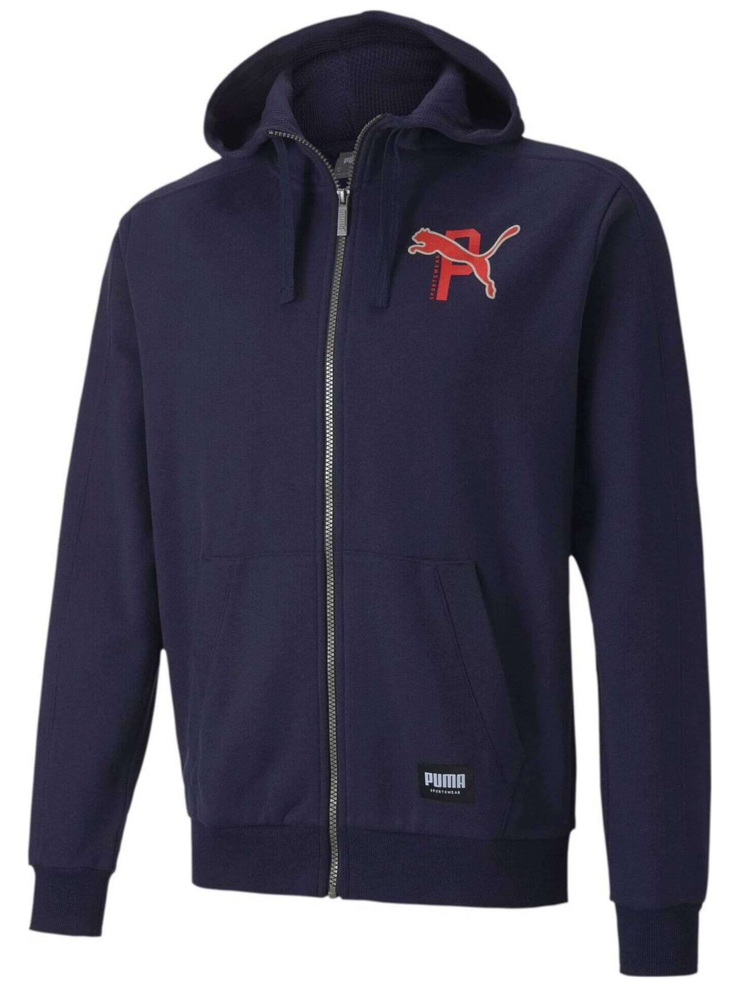Giacca di felpa 'Puma Athletics' di PUMA in blu