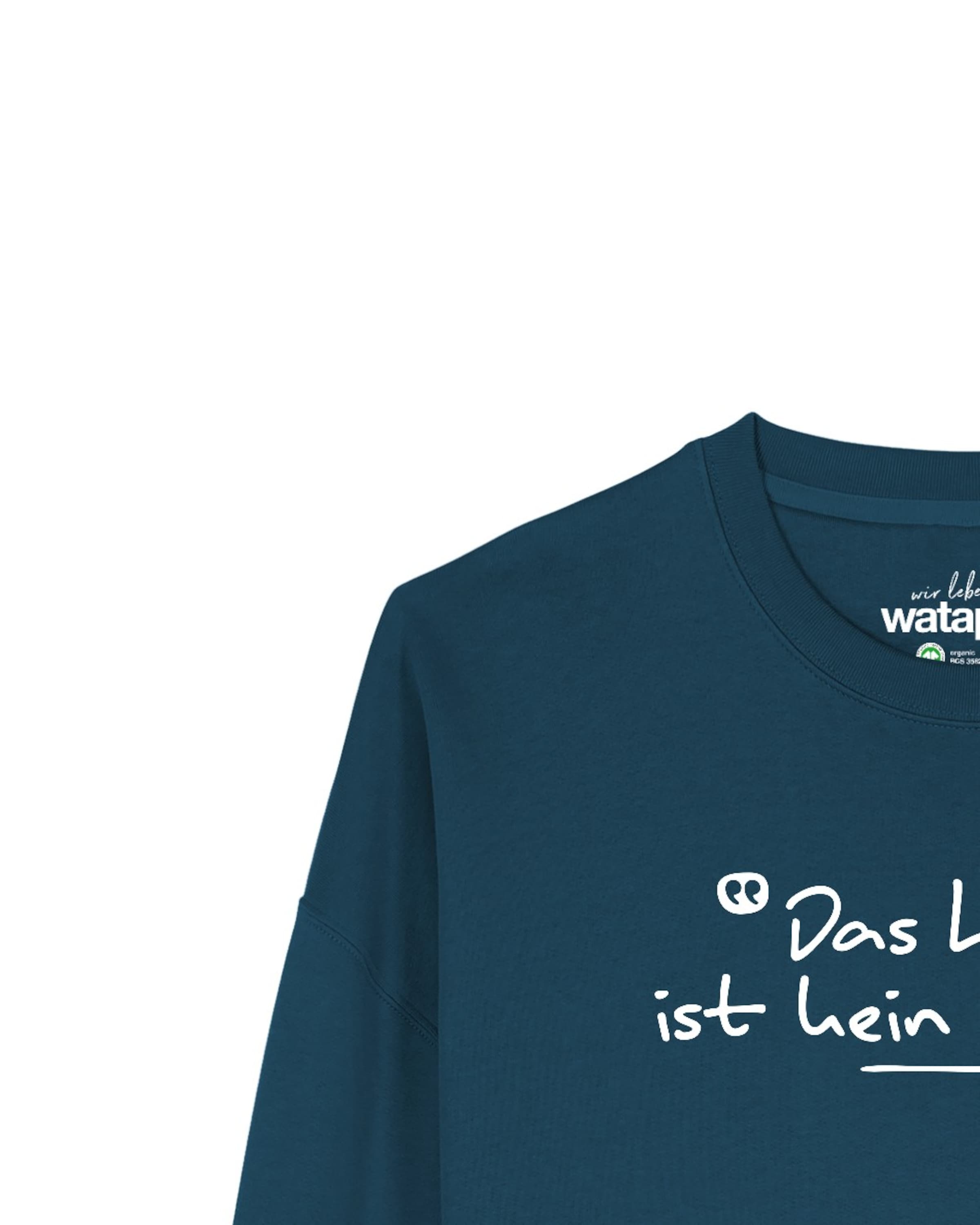 Felpa 'Das Leben ist kein Ponyhof ' di Watapparel in verde