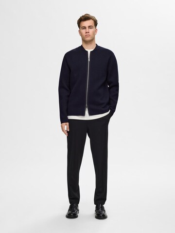 SELECTED Knit Cardigan 'Mike' in Blue
