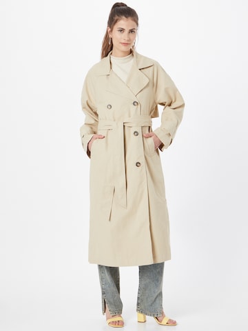 Monki Trenchcoat in Beige: predná strana