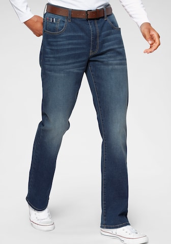 H.I.S Boot cut Jeans in Blue: front