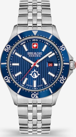 SWISS MILITARY HANOWA Analoog horloge 'FLAGSHIP X' in Zilver: voorkant