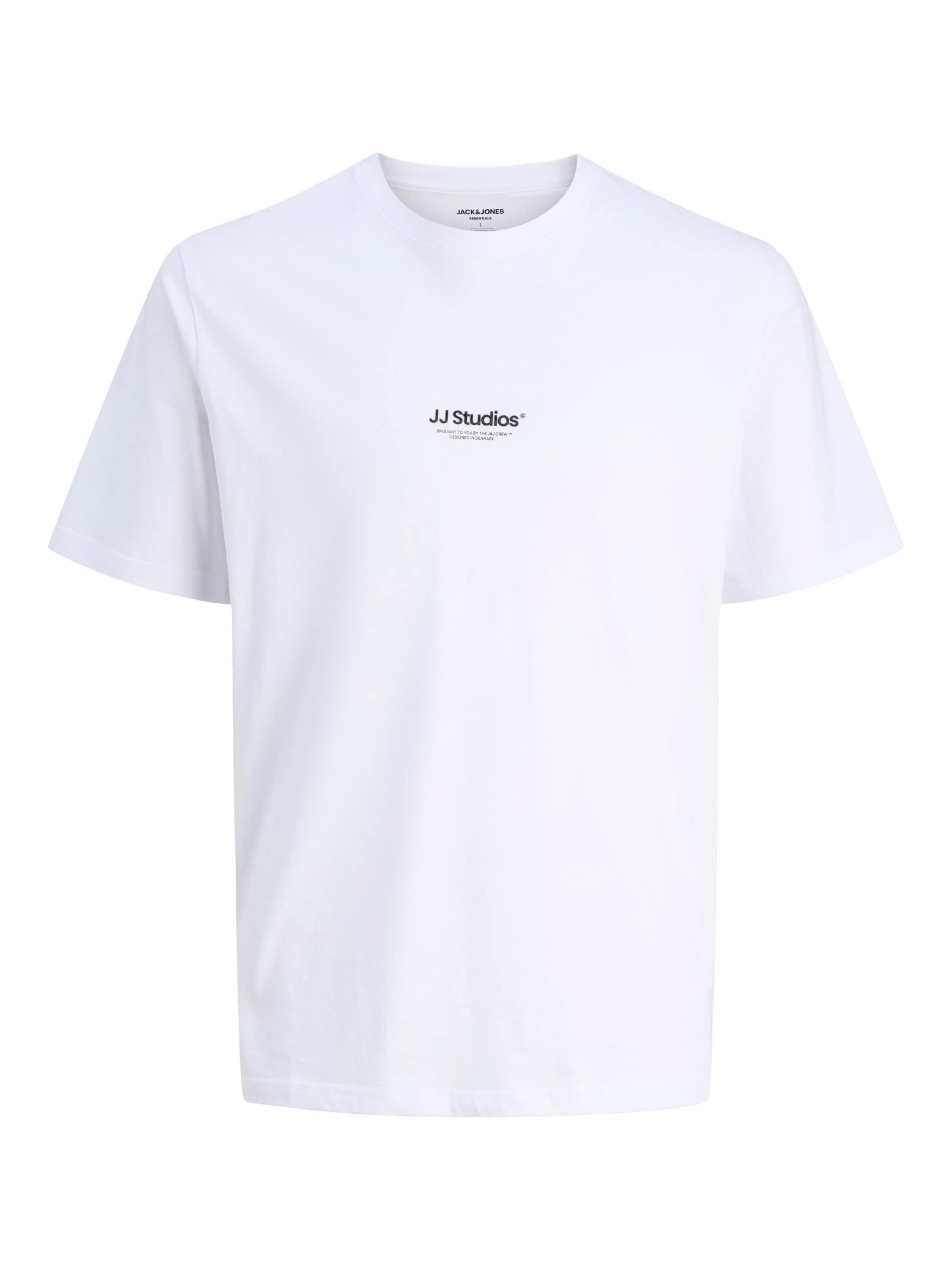 Jack & Jones Plus Majica 'JJESOHO' | bela barva: sprednja stran