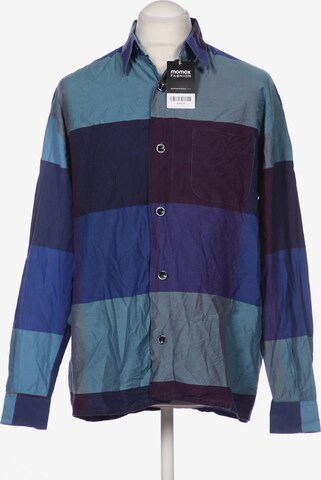 SIGNUM Button Up Shirt in M in Blue: front